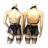 Stars and Moons Galaxy Celestial Rave  Festival Outfit