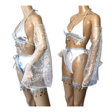 Stars and Moons Galaxy Celestial Rave  Festival Outfit Pieces Sold Separately  Arm Warmers